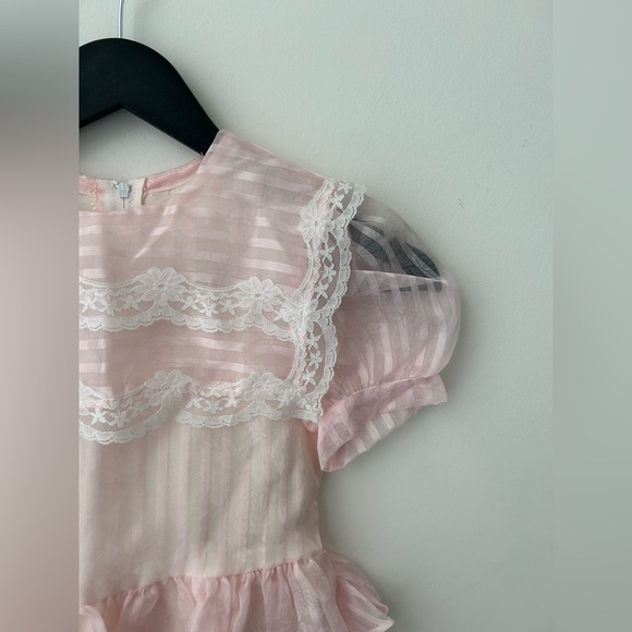 Vintage Jessica Mcclintock Gunne sax pink girl dress - Picture 2 of 11